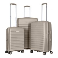 Набір валіз 2E Aero (L+M+S), сіро-коричневі (2E-SPP-AERO-SET3-TP)