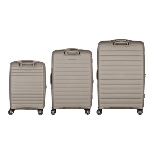 Набір валіз 2E Aero (L+M+S), сіро-коричневі (2E-SPP-AERO-SET3-TP)