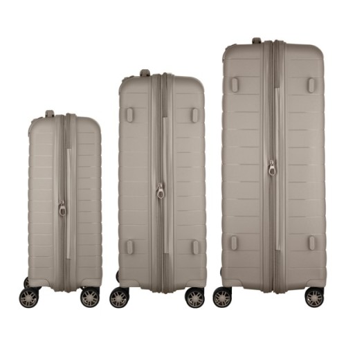 Набір валіз 2E Aero (L+M+S), сіро-коричневі (2E-SPP-AERO-SET3-TP)