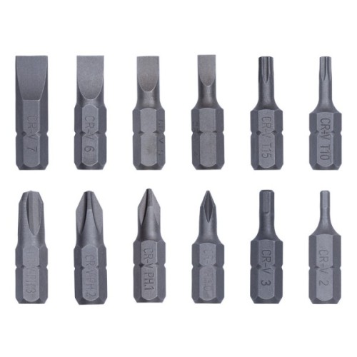 Набір викруток Sigma з реверсом c бітами 12шт CrV (4001831)