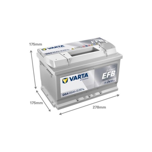 Акумулятор автомобільний Varta Blue Dynamic START-STOP 65Ah (565500065)