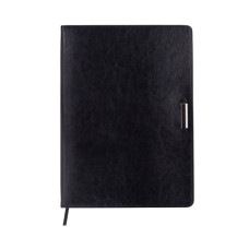 Тижневик Buromax недатований SALERNO, L2U, A4, чорний, штуч.шкіра, 336 сторінок (BM.20990-01)