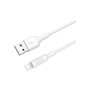 Дата кабель USB 2.0 AM to Lightning 1.0m 2A X25 white HOCO (6957531080114)