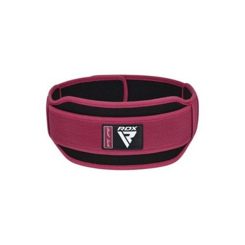 Атлетичний пояс RDX RX5 Double Belt неопреновий Pink S (WBD-RX5P-S)