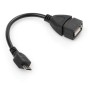 Перехідник OTG USB 2.0 AF to Micro 5P 0.15m Vinga (VCPDCOTGMBK)