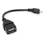 Перехідник OTG USB 2.0 AF to Micro 5P 0.15m Vinga (VCPDCOTGMBK)