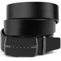 Ремінь Vintage Чоловічий з пряжкою автомат Чорний (20318)