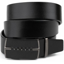 Ремінь Vintage Чоловічий з пряжкою автомат Чорний (20318)