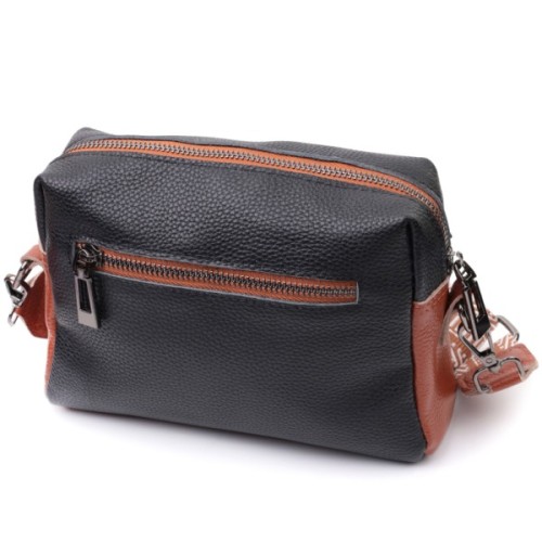 Сумка Vintage З натуральної шкіри Чорна (22588)