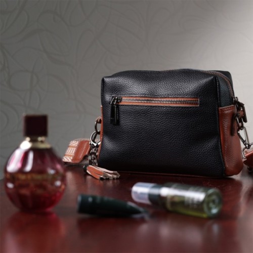 Сумка Vintage З натуральної шкіри Чорна (22588)