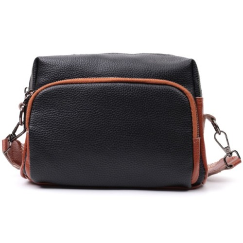 Сумка Vintage З натуральної шкіри Чорна (22588)