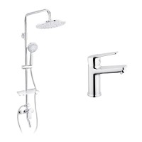 Душовий гарнітур Kroner Armada-C064K + змішувач Hagen-C010 (CVS30211)