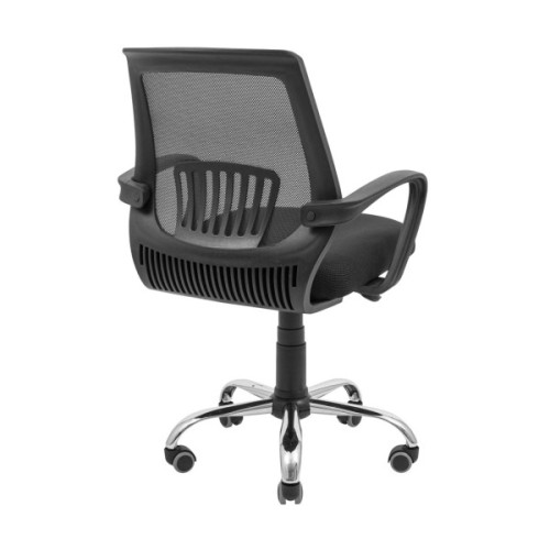 Офісне крісло Richman Стар Хром Піастра Сітка чорна + сіра (сидіння) (R00000044930)