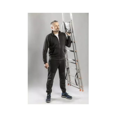 Куртка робоча Hoegert BREND HT5K438-XL 65% бавовна/35% поліестер чорна, XL (54) (HT5K438-XL)