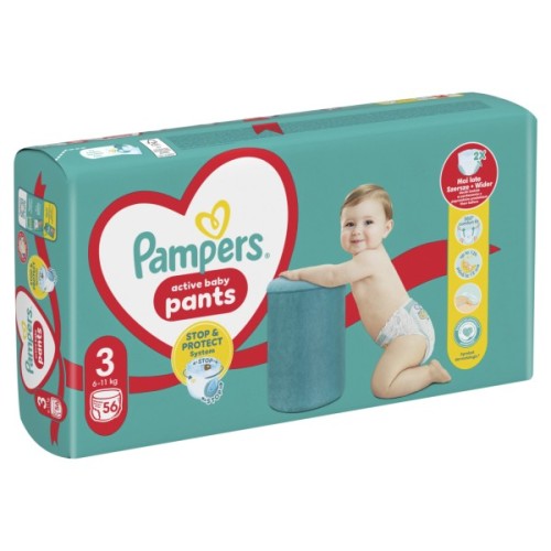 Підгузки Pampers трусики Pants Розмір 3 (6-11 кг) 56 шт. (8006540068663)