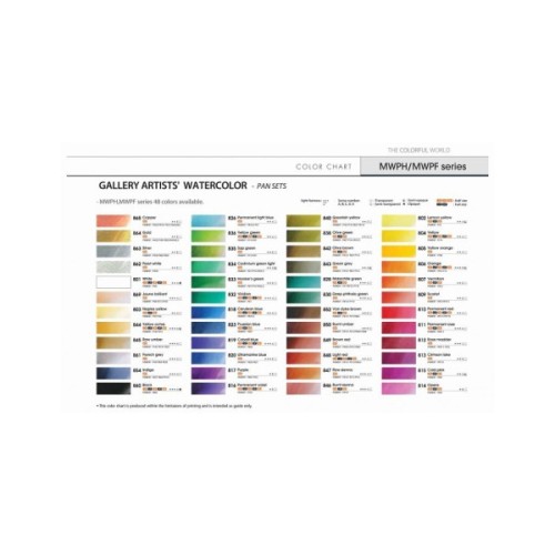 Акварельні фарби MUNGYO Gallery 24 кольору в кюветах металевий пенал (8804819139249)