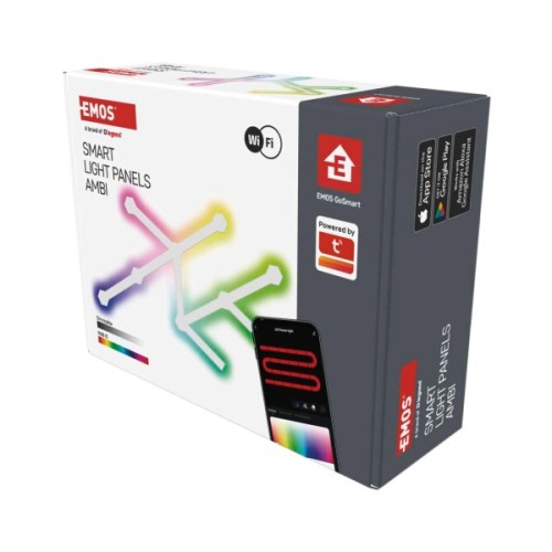 Світильник EMOS ZIW249R LINES 9шт. 34 Вт, RGBIC, WIFI white (ZIW249R)