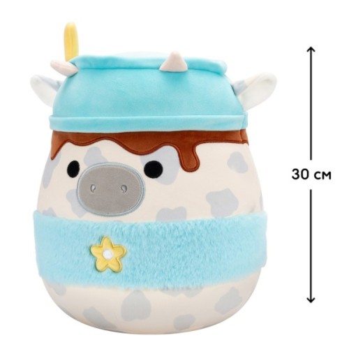 М'яка іграшка Squishmallows Сіра корівка 30 см (SQER01263)