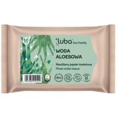 Туалетний папір Luba Eco Family Зволожений з алое вера 50 шт. (5903968220549)