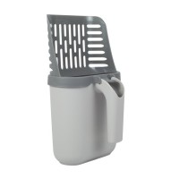 Лопатка для туалету Me&Pet з контейнером сіра (NMP35)