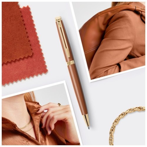 Ручка кулькова Waterman HEMISPHERE Metallic Copper Red GT BP (22 092)