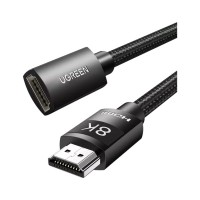 Кабель мультимедійний HDMI M to HDMI F 0.5m 8K HD151 black Ugreen (40400)