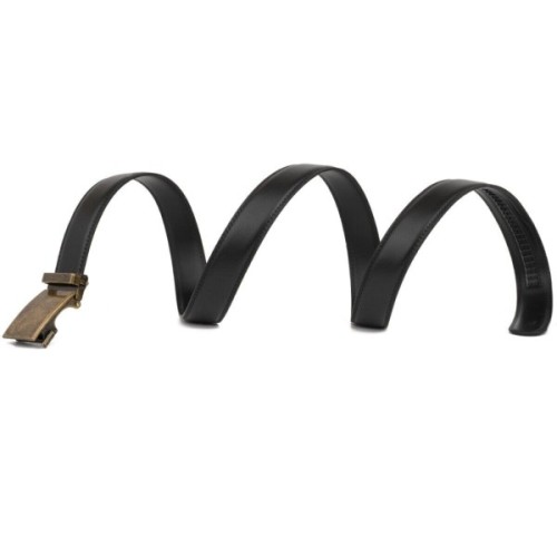 Ремінь Vintage Чоловічий з латунною пряжкою Чорний (20310)