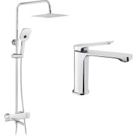 Душовий гарнітур Kroner Makon-C063 + змішувач Makon-C010 (CVS30225)