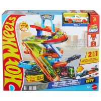 Автотрек Hot Wheels City Гараж-трансформер для трюків (JHL94)