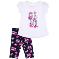 Набір дитячого одягу Breeze в квіточки (6198-98G-white)