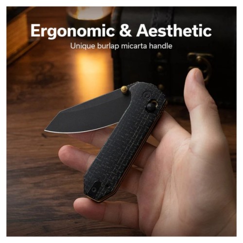 Ніж Civivi Yonder, Black Micarta, Black Stonewash (C23073B-2)