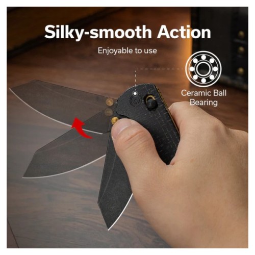 Ніж Civivi Yonder, Black Micarta, Black Stonewash (C23073B-2)