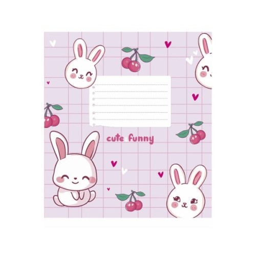 Зошит Школярик Star Cute animals 12 аркушів клітинка (012-3549K)