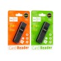 Зчитувач флеш-карт HOCO USB3.0 to microSD, microSDHC, microSDXC, SD, SDHC, SDXC, HB20 Black (6931474735218)
