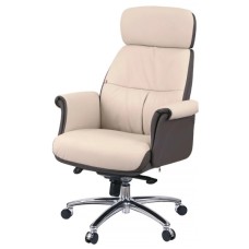 Офісне крісло Аклас Драгобрат, AL MB, Шкіра LC-F Beige/PU Dark Brown (00179841)