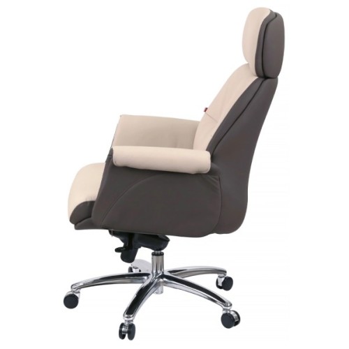 Офісне крісло Аклас Драгобрат, AL MB, Шкіра LC-F Beige/PU Dark Brown (00179841)