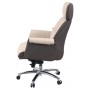 Офісне крісло Аклас Драгобрат, AL MB, Шкіра LC-F Beige/PU Dark Brown (00179841)