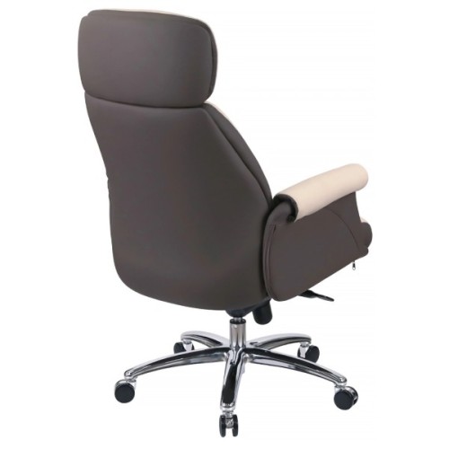 Офісне крісло Аклас Драгобрат, AL MB, Шкіра LC-F Beige/PU Dark Brown (00179841)