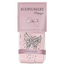 Колготки дитячі BNM з метеликами зі стразами (M0C0302-1172-9G-pink)