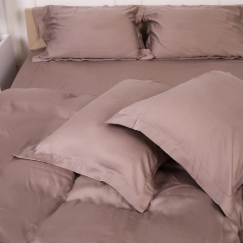 Постільна білизна MirSon Tencel №08 Beige 220x240 King Size (2200009637131)
