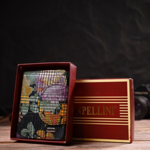 Портмоне Canpellini З натуральної шкіри Різнобарвне (21804)