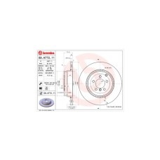 Гальмівний диск Brembo 09.A772.11