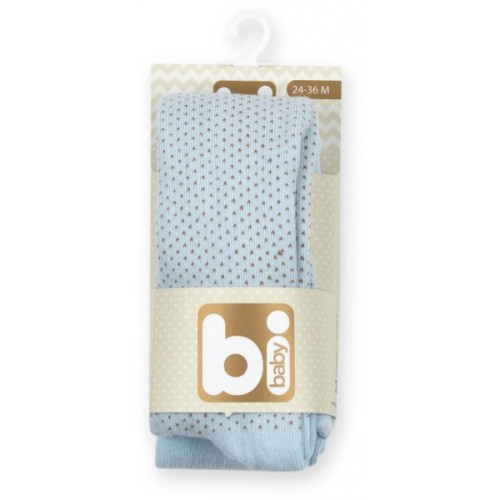 Колготки дитячі Bibaby для дівчаток в крапочку блакитні (68001-92/G-blue)