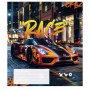 Зошит Школярик Night racers 48 аркушів лінія (048-3452L)