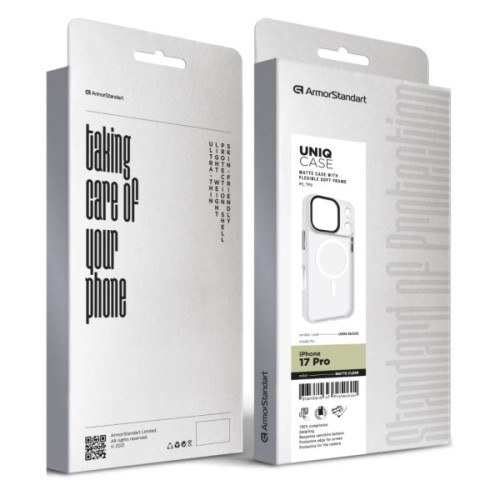 Чохол до мобільного телефона Armorstandart Uniq MagCase Apple iPhone 17 Pro Matte Clear (ARM86269)