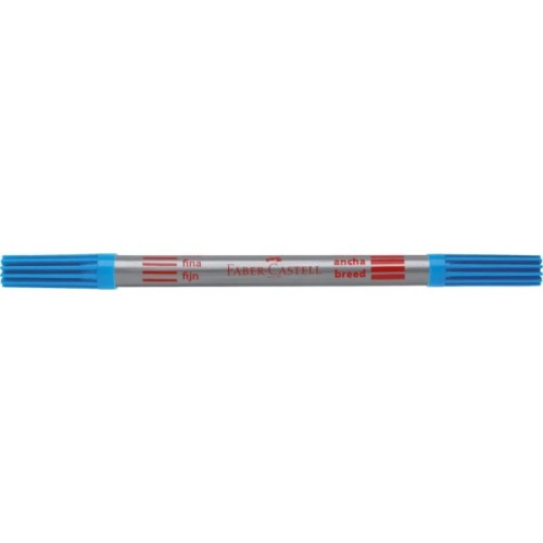 Фломастери Faber-Castell двосторонні Double-ended Fibre tip, 20 кольорів (28023)
