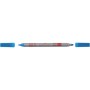 Фломастери Faber-Castell двосторонні Double-ended Fibre tip, 20 кольорів (28023)