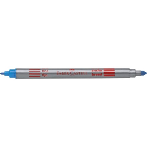 Фломастери Faber-Castell двосторонні Double-ended Fibre tip, 20 кольорів (28023)