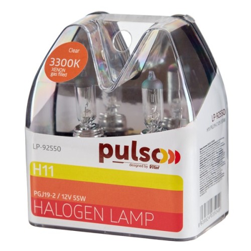 Автолампа PULSO H11/PGJ19-2 12v55w clear/plastic box (LP-92550)