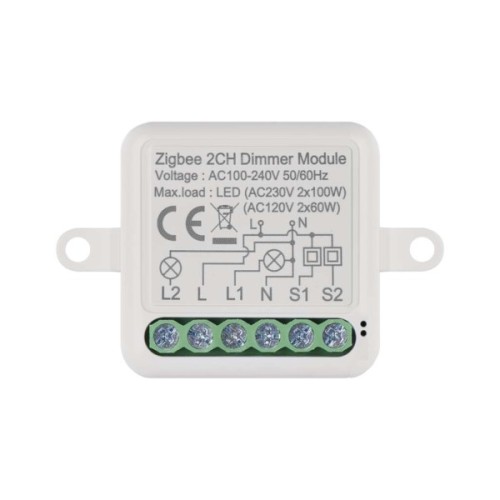 Модуль управління розумним будинком EMOS H5108 ZigBee 3.0 2-Channel Dimmer (H5108)